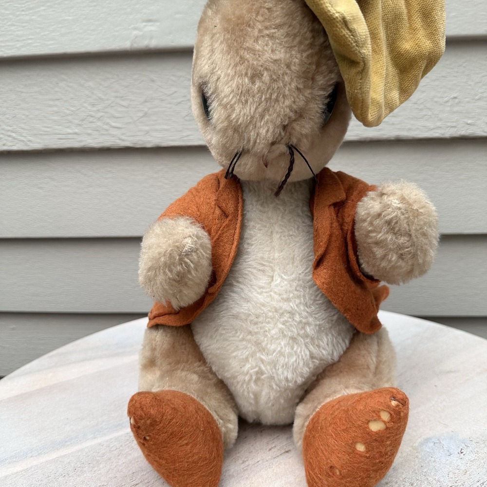 Vintage Beatrix Potter Benjamin Bunny EDEN Toys Plush Animal Peter Rabbit 1972 - Picture 5 of 14